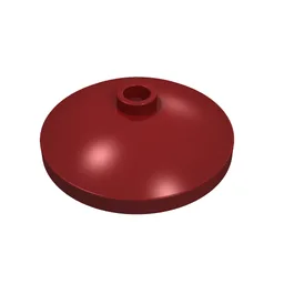 Dish 3 x 3 Inverted [Radar] / Dark Red