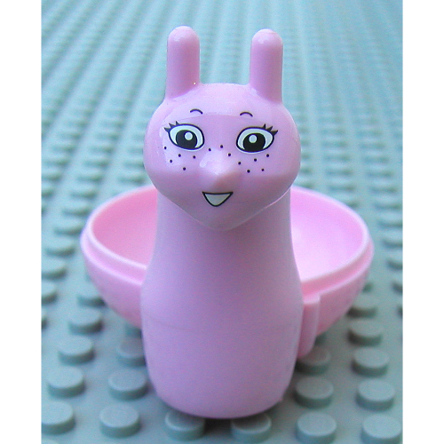 Lego Belville, Insect Body Part, Snail Body with Face and Freckles Print / Pink