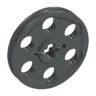 Technic Wedge Belt Wheel [aka Pulley] / Dark Bluish Gray