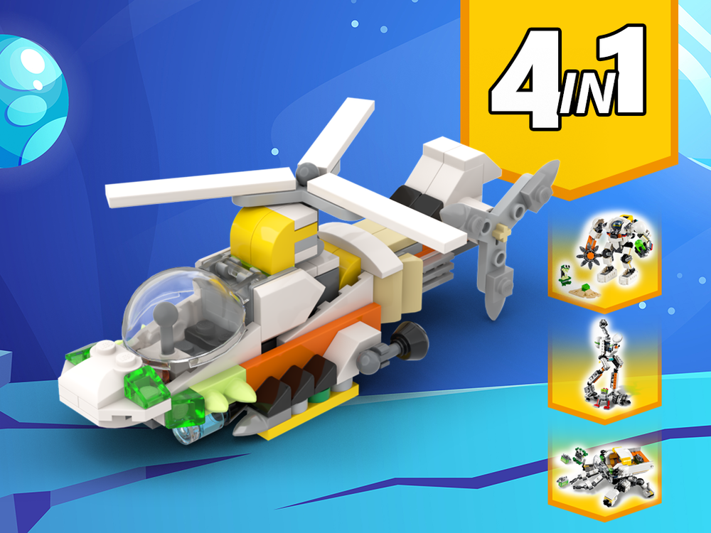 Lego 31115 Combat helicopter Alternative Build