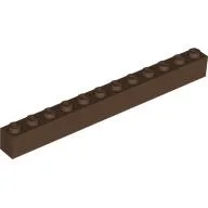 Brick 1 x 12 / Brown