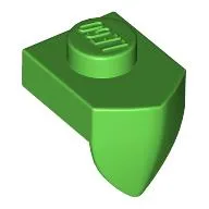 Plate Special 1 x 1 with Vertical Tooth / Bright Green