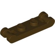 Lego Plate Special 1 x 2 with Handles on Ends / Dark Brown