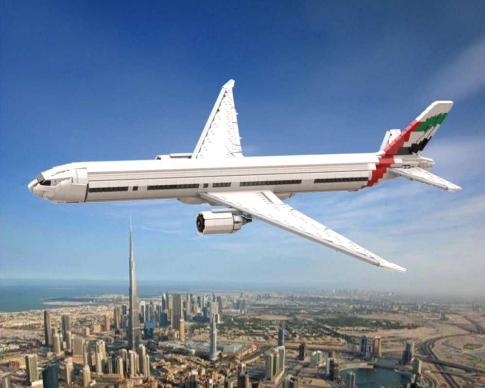 Lego Boeing 777-300ER - Emirates Livery (1:100)