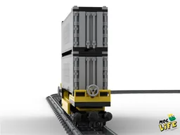 Wagon train with containers