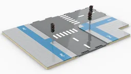 straße mit radweg / road with bike path