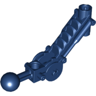Lego Large Figure Skeletal, Limb, Angular with Ball Joint, and Axle Hole / Dark Blue