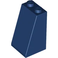Brick Sloped 75° 2 x 2 x 3 [Solid Studs] / Dark Blue