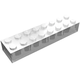 Brick 2 x 8 / Trans-Clear
