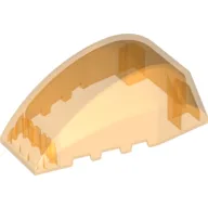 Windscreen 6 x 4 x 2 Wedge Curved / Trans-Orange