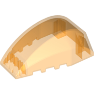 Lego Windscreen 6 x 4 x 2 Wedge Curved / Trans-Orange