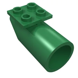 Engine Smooth Large [2 x 2 Thin Top Plate] / Green