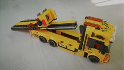 Lego flatbed car trailer
