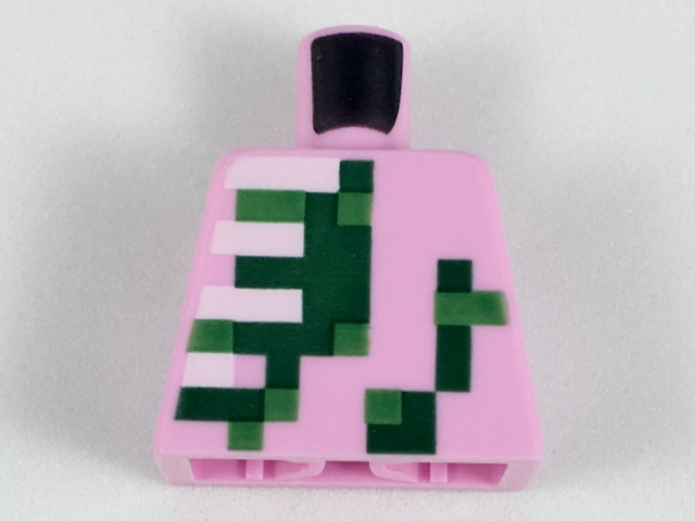 Lego Torso Pixelated Zombie Pigman Pattern