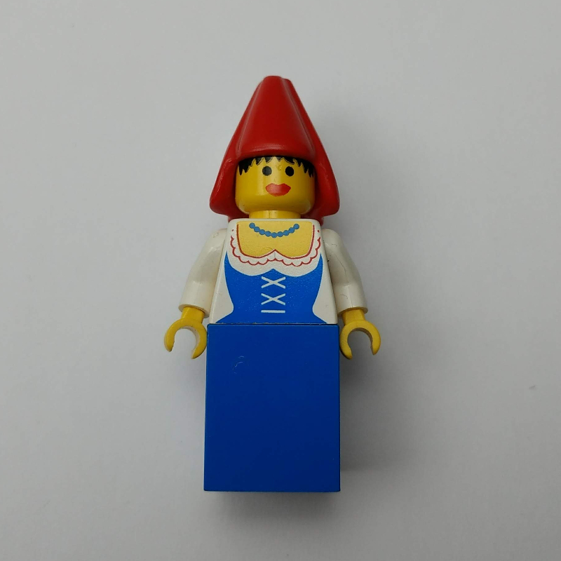 Lego Maiden - Blue Skirt, Red Cone Hat