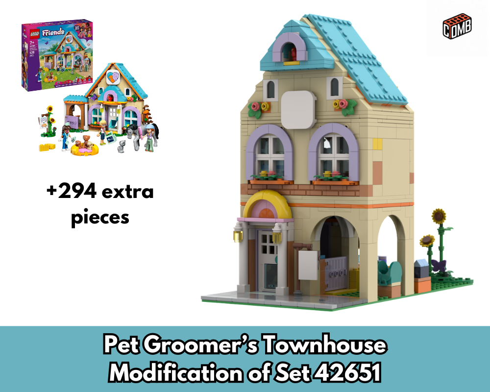 Lego Pet Groomer’s Townhouse - Modification of Set 42651