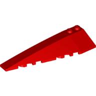 Lego Brick Wedged, Curved 10 x 3 Left / Red