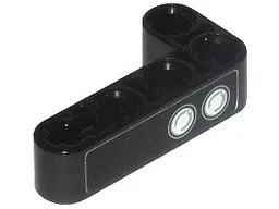 Technic, Liftarm, Modified Bent Thick L-Shape 2 x 4 with Headlights Pattern (Sticker) - Set 42025