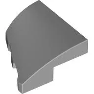 Brick Wedged, Curved 2 x 2 with Stud Notch Right / Light Bluish Gray