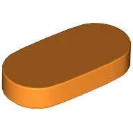Tile Round 1 x 2 / Orange