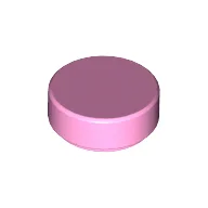 Tile Round 1 x 1 / Bright Pink