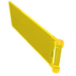 Flag 7 x 3 with Rod / Trans-Yellow