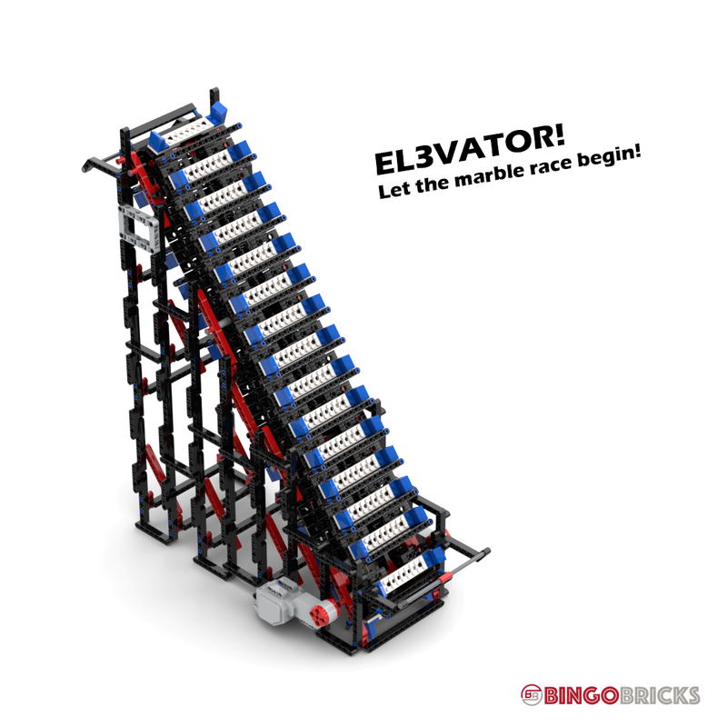 Lego EL3VATOR! - MARBULA ONE FAN PROJECT - LIFT YOUR MARBLES