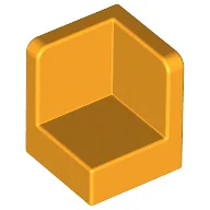 Panel 1 x 1 x 1 Corner / Bright Light Orange