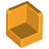 Lego Panel 1 x 1 x 1 Corner / Bright Light Orange