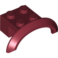 Lego Wheel Arch, Mudguard 4 x 2 1/2 x 1 / Dark Red
