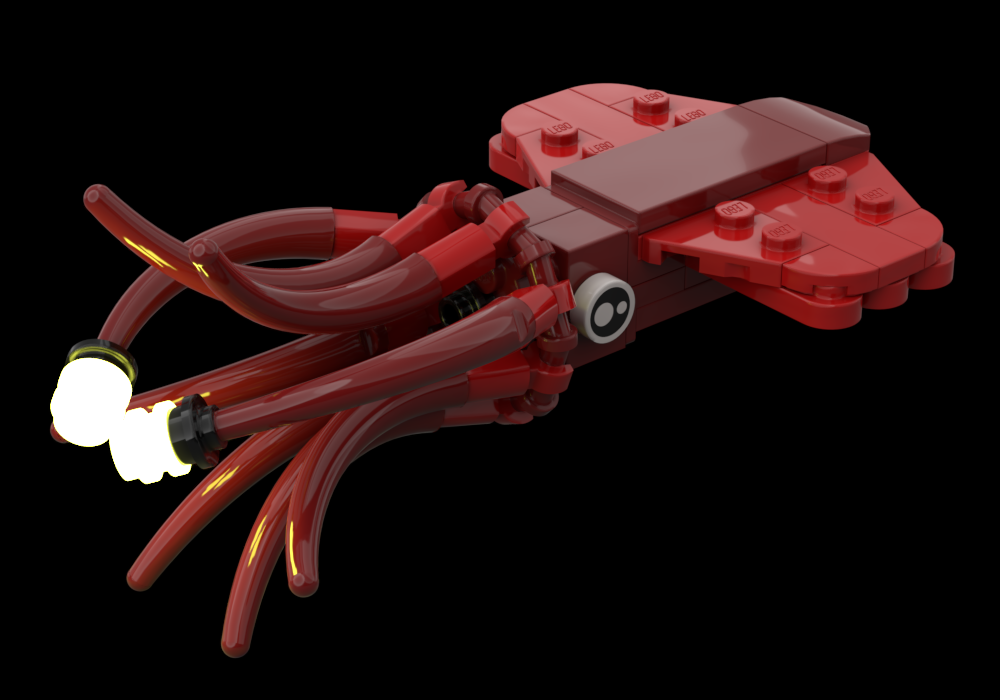 Lego Dana Octopus Squid (Taningia danae)