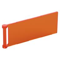 Lego Flag 7 x 3 with Rod / Trans-Neon Orange