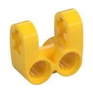 Technic Axle and Pin Connector Perpendicular Double Split / Yellow
