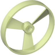 Lego Large Figure Spinner / Propeller without Code (Rhotuka) [Plain] / Glow In Dark Trans