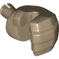 Lego Hand Hulk - Left / Dark Tan