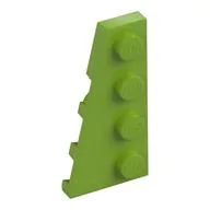Wedge Plate 4 x 2 Left / Lime
