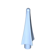 Lego Weapon Spear Tip with Fins / Bright Light Blue
