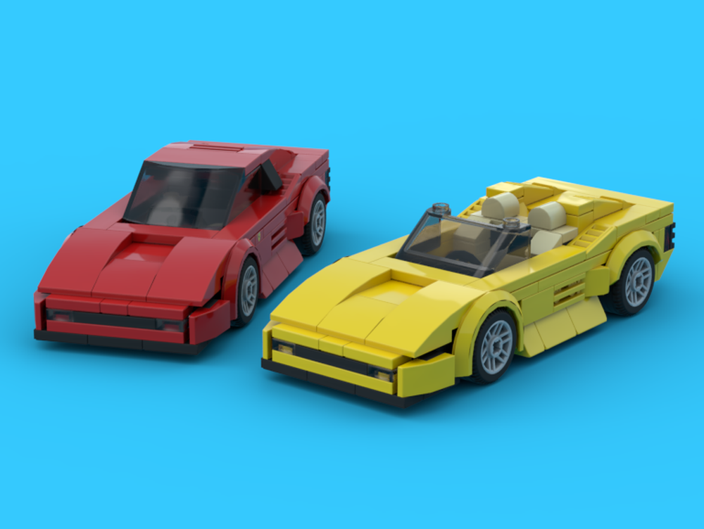 Lego Yellow horse Testarosso pack