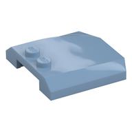 Lego Brick Wedged, Curved Triple 4 x 4 x 2/3 with 2 Studs / Sand Blue