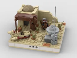 Star Wars mini model of desert house