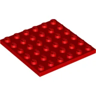 Plate 6 x 6 / Red