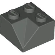Brick Sloped 45° 2 x 2 Double Concave / Dark Gray