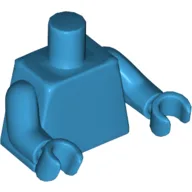 Torso, Dark Azure Arms and Hands [Plain]