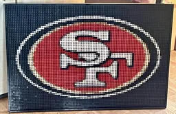 49ers Logo Pixel Art (NFL / Football)