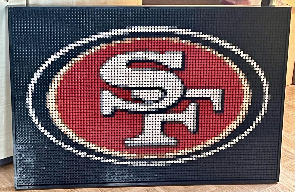 Lego 49ers Logo Pixel Art (NFL / Football)