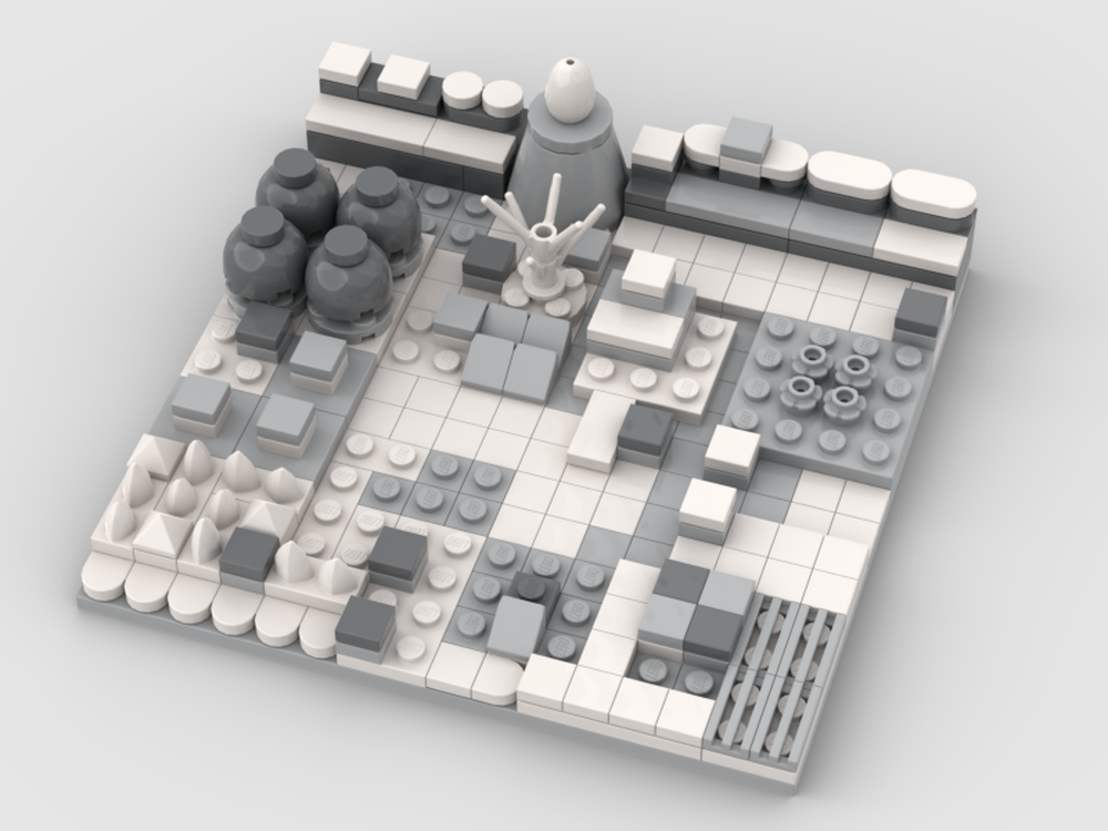 Lego Link's Awakening Mini Map Gray