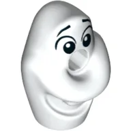 Minifig Head Special Snowman (Olaf) / White