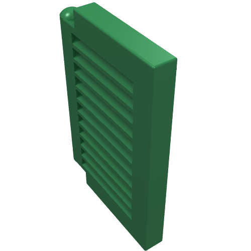 Lego Window 1 x 2 x 2 Shutter / Green