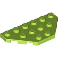 Wedge Plate 3 x 6 Cut Corners / Lime