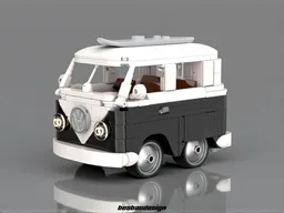 Volkswagen Transporter T1 Tooned (black & white)